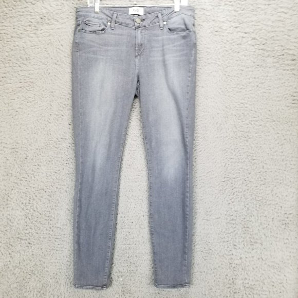 Paige Jeans Womens 32 Verdugo Gray Stretch Mid Rise Ultra Skinny - Picture 1 of 16